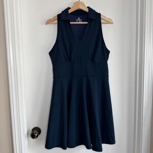 Jack Smith Sleeveless Polo Tennis Golf Dress Racerback Women's Navy Blue Large‎